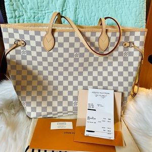 EUC Authentic Louis Vuitton Neverfull Azur MM